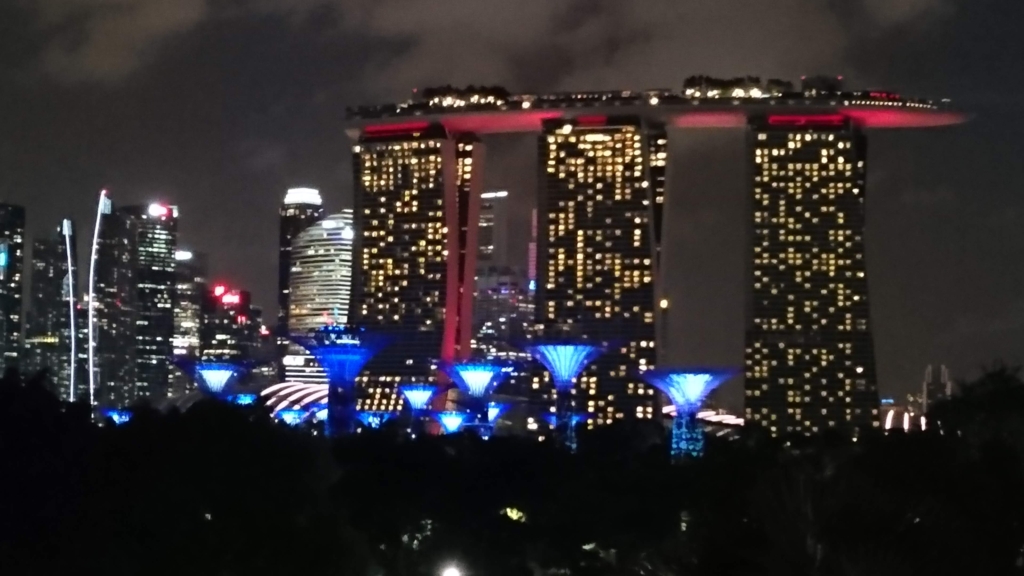 view from marina barrage